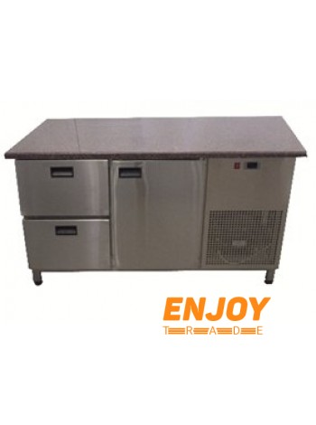 Холодильный стол 1400х700х850 гранитная столешница